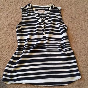 Banana Republic Blue Striped Blouse